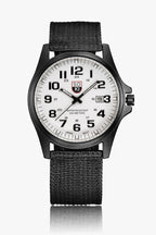Men's Durable Nylon Tactical Field Watch | Rugged Quartz Military Timepiece 0