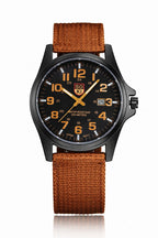 Men's Durable Nylon Tactical Field Watch | Rugged Quartz Military Timepiece 1