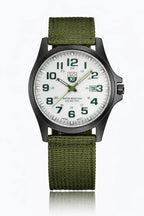 Men's Durable Nylon Tactical Field Watch | Rugged Quartz Military Timepiece 2