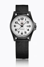 Men's Durable Nylon Tactical Field Watch | Rugged Quartz Military Timepiece 8