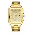 Men's Elegant Stainless Steel Watch | Bold Square Case with Reliable Quartz Movement 2