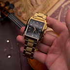 Men's Elegant Stainless Steel Watch | Bold Square Case with Reliable Quartz Movement 8