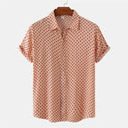 Men's Lightweight Polyester Hawaiian Shirt | Stylish Polka Dot Summer Top 0