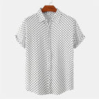 Men's Lightweight Polyester Hawaiian Shirt | Stylish Polka Dot Summer Top 1