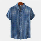 Men's Lightweight Polyester Hawaiian Shirt | Stylish Polka Dot Summer Top 3