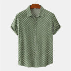 Men's Lightweight Polyester Hawaiian Shirt | Stylish Polka Dot Summer Top 5