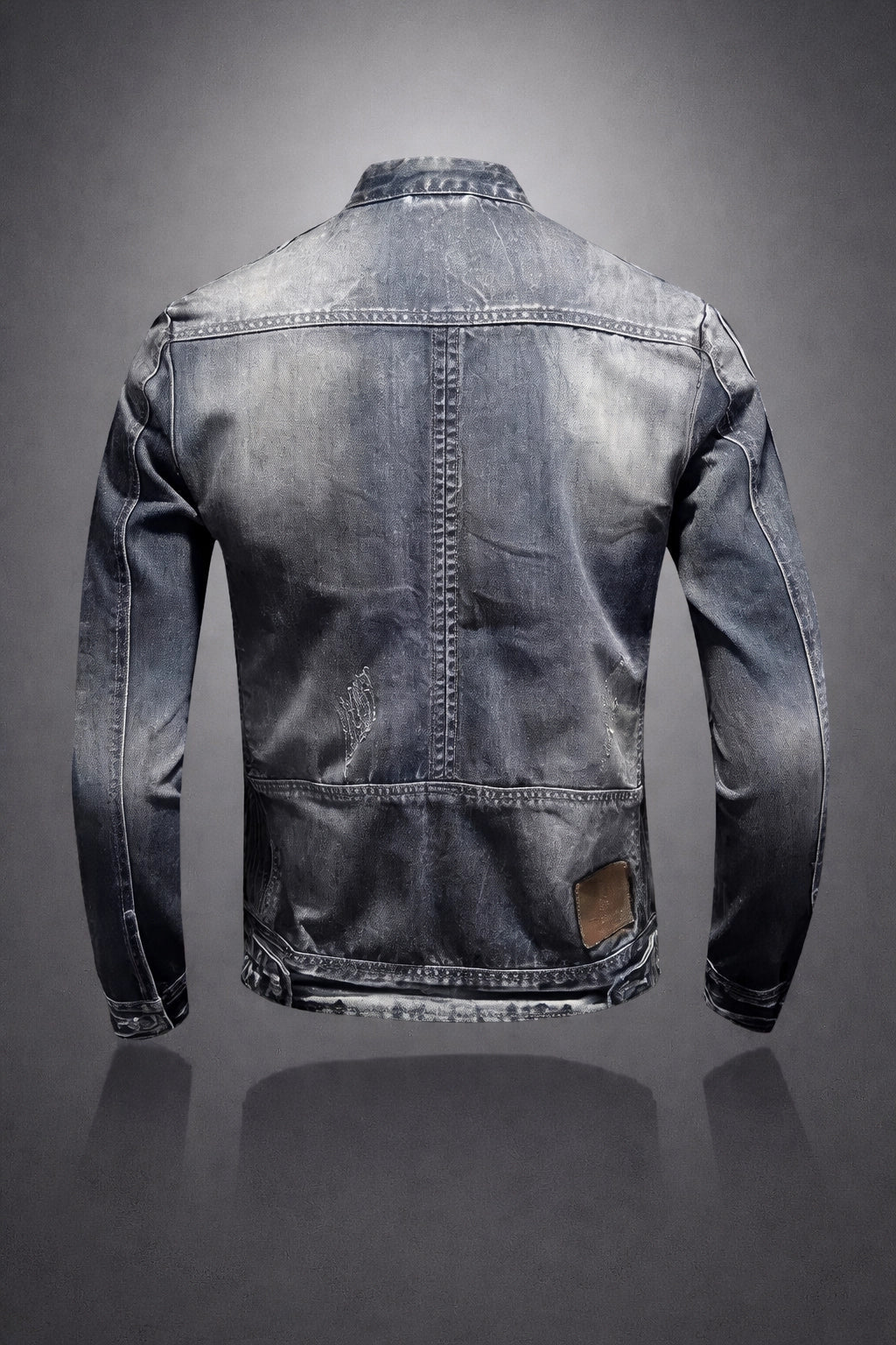 Men's Premium Denim Moto Jacket | Stylish Loose Fit Spring Autumn Outerwear 3