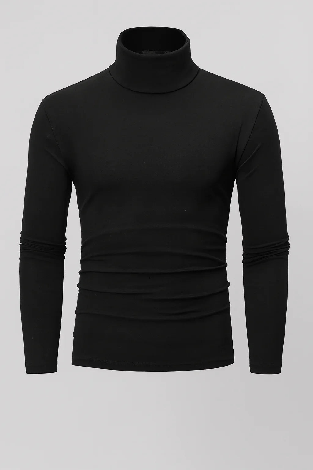 Men's Thermal Polyester Blend Shirt | Comfortable Slim Fit Long Sleeve Top | Autumn Winter Essential 0