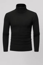 Men's Thermal Polyester Blend Shirt | Comfortable Slim Fit Long Sleeve Top | Autumn Winter Essential 0