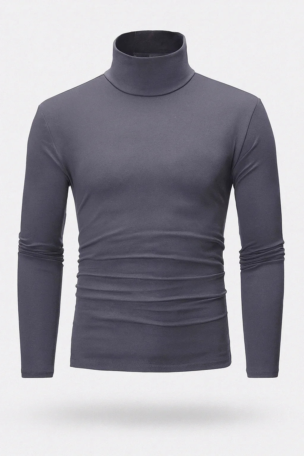 Men's Thermal Polyester Blend Shirt | Comfortable Slim Fit Long Sleeve Top | Autumn Winter Essential 1