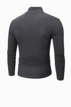Men's Thermal Polyester Blend Shirt | Comfortable Slim Fit Long Sleeve Top | Autumn Winter Essential 7
