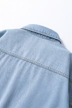 Men's Vintage Twill Denim Overshirt | Relaxed Fit Lightweight Spring Jacket 1