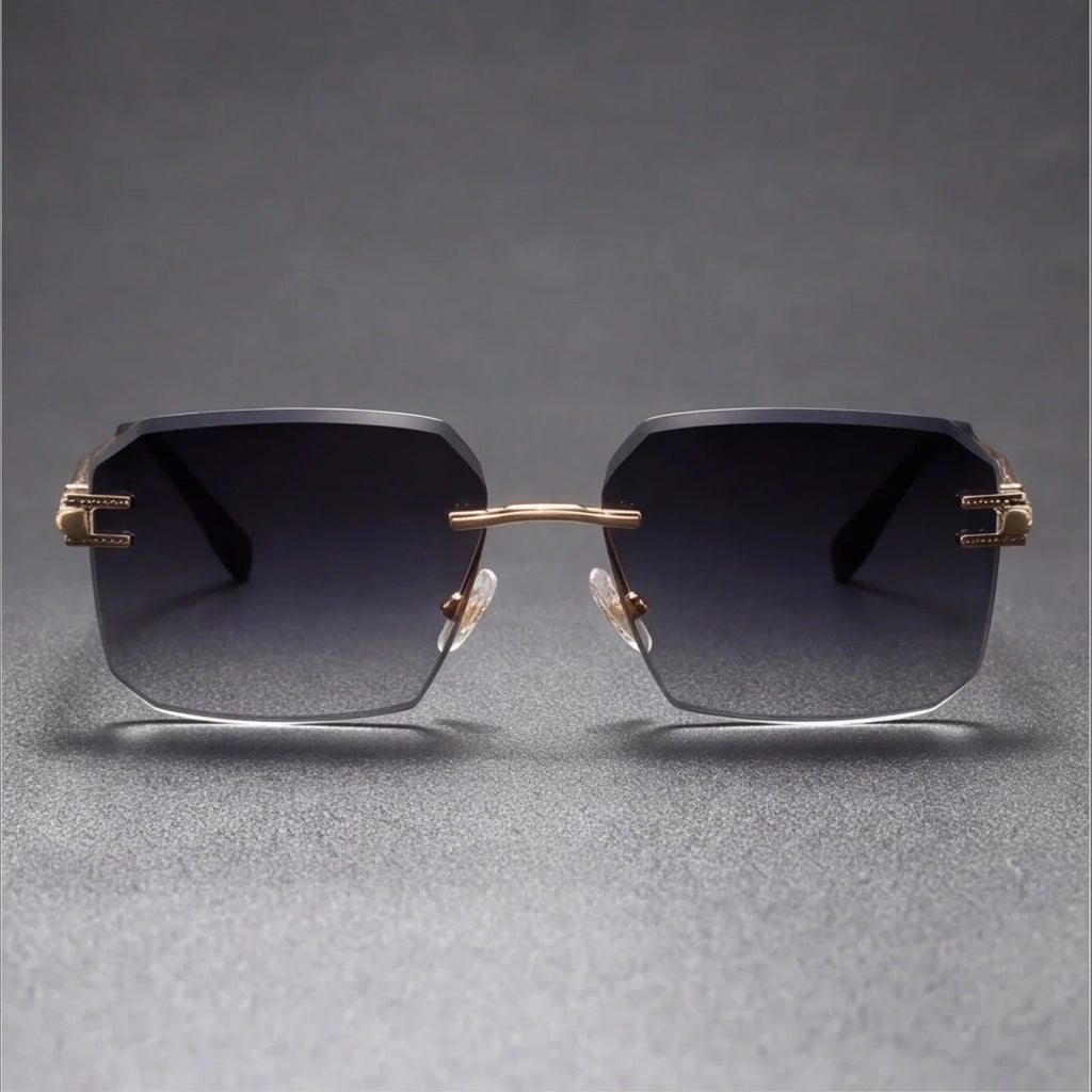 Unisex Lightweight Rimless Square Sunglasses | Modern UV400 Protection Fashion Accessory 4