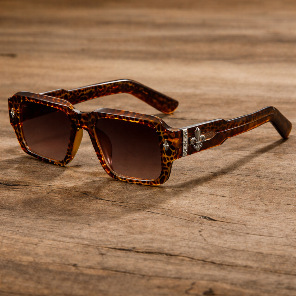 Unisex Retro Leopard Print Sunglasses | Bold Vintage Fashion Eyewear with UV400 Protection 2