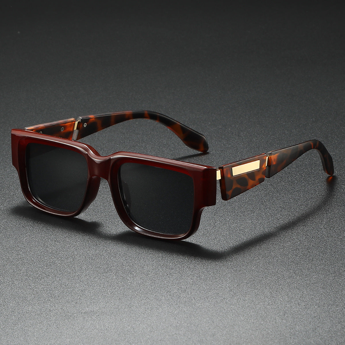 Unisex Retro Plastic Sunglasses | Oversized Thick Frame with UV400 Protection | Stylish Minimalist Eyewear 1