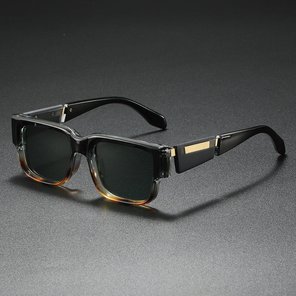 Unisex Retro Plastic Sunglasses | Oversized Thick Frame with UV400 Protection | Stylish Minimalist Eyewear 2