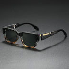 Unisex Retro Plastic Sunglasses | Oversized Thick Frame with UV400 Protection | Stylish Minimalist Eyewear 2