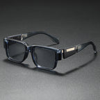 Unisex Retro Plastic Sunglasses | Oversized Thick Frame with UV400 Protection | Stylish Minimalist Eyewear 3