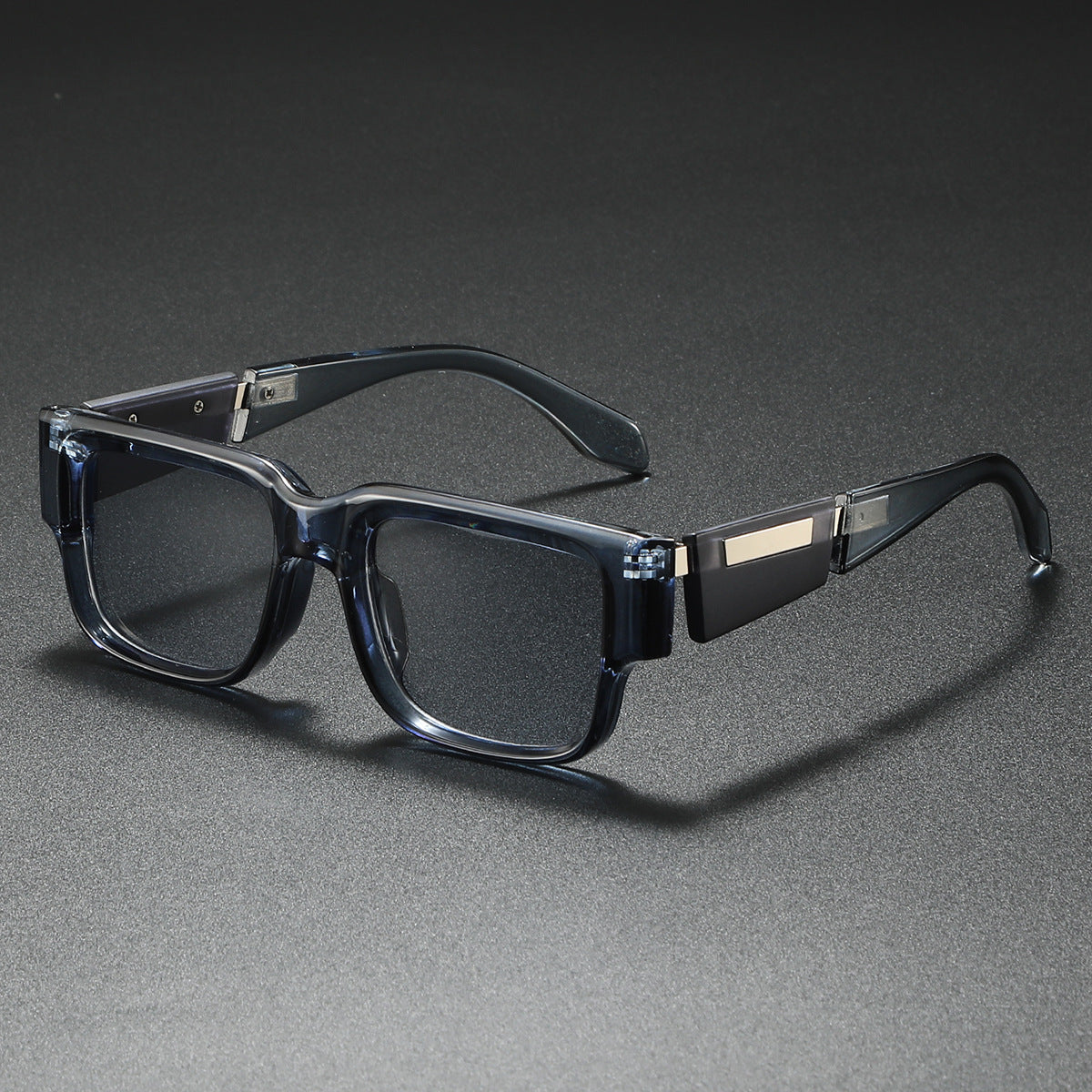Unisex Retro Plastic Sunglasses | Oversized Thick Frame with UV400 Protection | Stylish Minimalist Eyewear 3