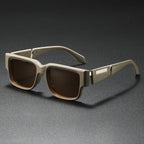 Unisex Retro Plastic Sunglasses | Oversized Thick Frame with UV400 Protection | Stylish Minimalist Eyewear 4