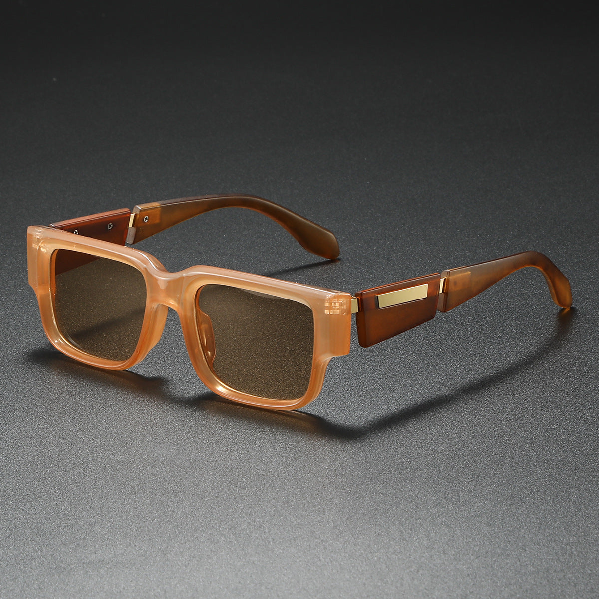 Unisex Retro Plastic Sunglasses | Oversized Thick Frame with UV400 Protection | Stylish Minimalist Eyewear 5